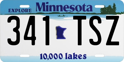 MN license plate 341TSZ