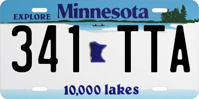 MN license plate 341TTA