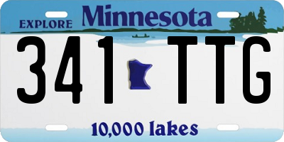 MN license plate 341TTG