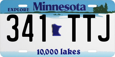 MN license plate 341TTJ