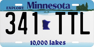MN license plate 341TTL