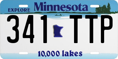 MN license plate 341TTP