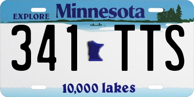 MN license plate 341TTS