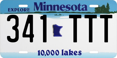 MN license plate 341TTT