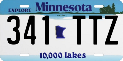 MN license plate 341TTZ