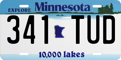 MN license plate 341TUD
