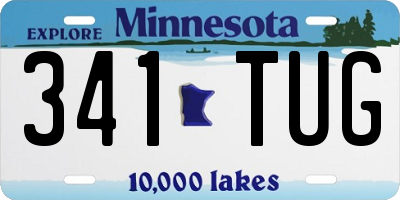 MN license plate 341TUG