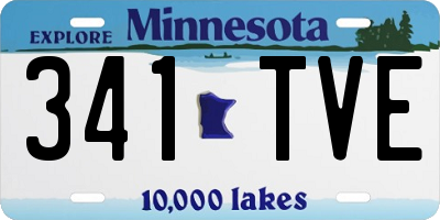 MN license plate 341TVE