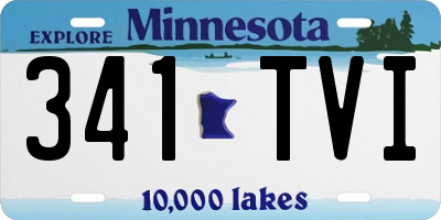 MN license plate 341TVI