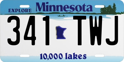 MN license plate 341TWJ