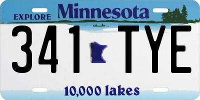 MN license plate 341TYE