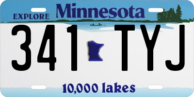 MN license plate 341TYJ