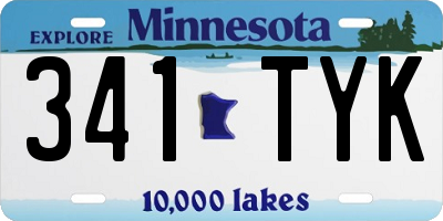 MN license plate 341TYK