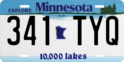 MN license plate 341TYQ