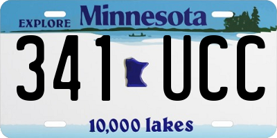 MN license plate 341UCC