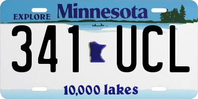 MN license plate 341UCL