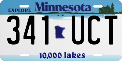 MN license plate 341UCT