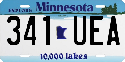 MN license plate 341UEA