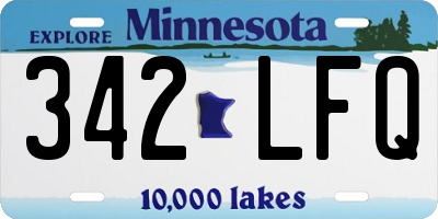 MN license plate 342LFQ
