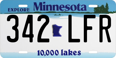 MN license plate 342LFR