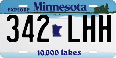 MN license plate 342LHH
