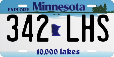 MN license plate 342LHS