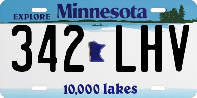 MN license plate 342LHV