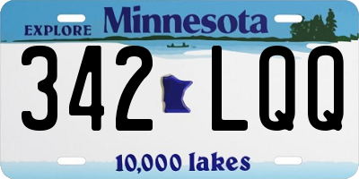 MN license plate 342LQQ