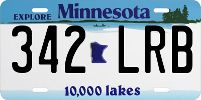 MN license plate 342LRB
