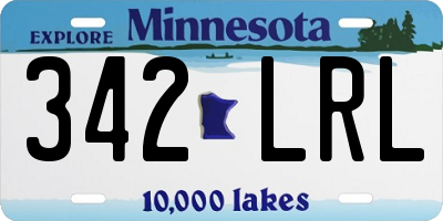 MN license plate 342LRL