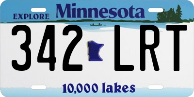 MN license plate 342LRT