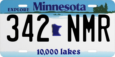 MN license plate 342NMR