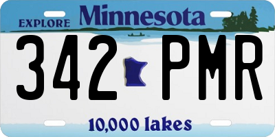 MN license plate 342PMR