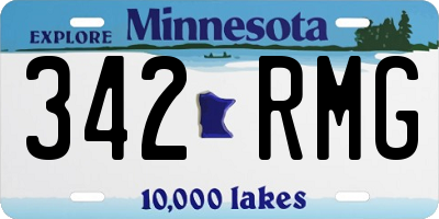 MN license plate 342RMG