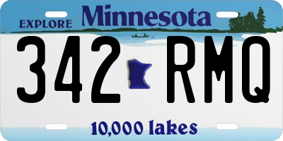MN license plate 342RMQ