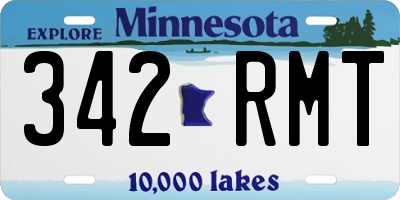MN license plate 342RMT