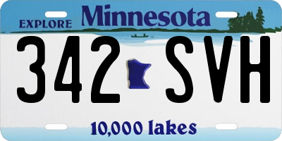 MN license plate 342SVH