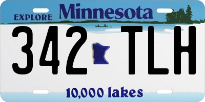 MN license plate 342TLH
