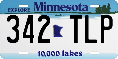 MN license plate 342TLP