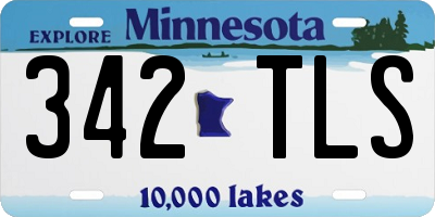 MN license plate 342TLS