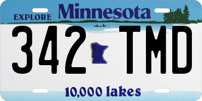 MN license plate 342TMD