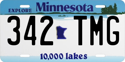 MN license plate 342TMG