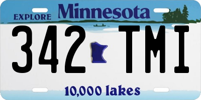MN license plate 342TMI