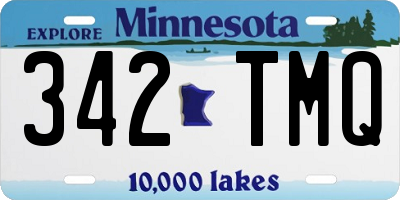 MN license plate 342TMQ