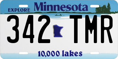 MN license plate 342TMR