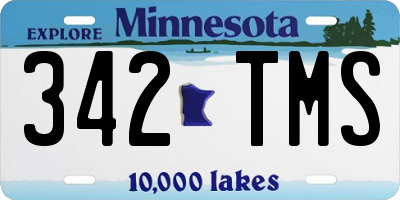 MN license plate 342TMS