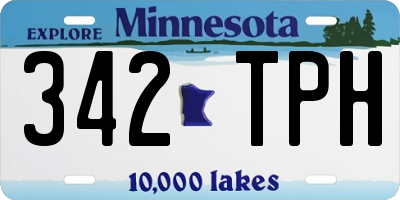 MN license plate 342TPH