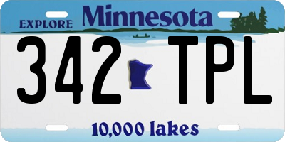 MN license plate 342TPL