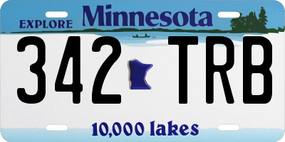 MN license plate 342TRB