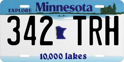 MN license plate 342TRH
